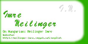 imre meilinger business card